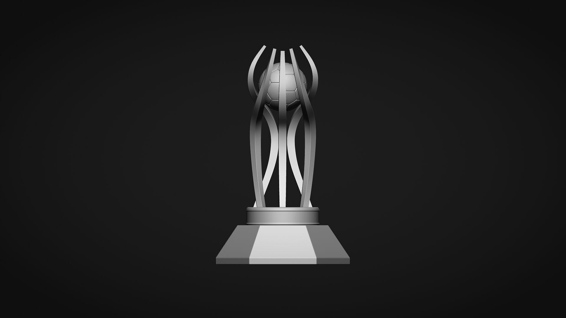 Handball Award Trophy 3D print model_4