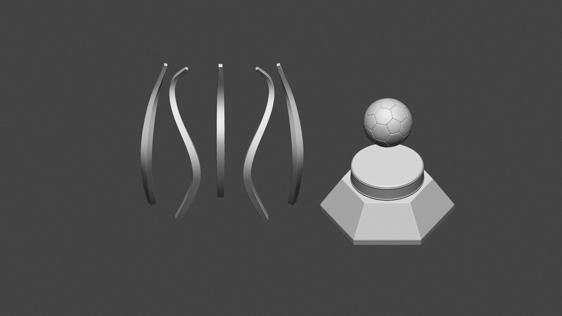 Handball Award Trophy 3D print model_11