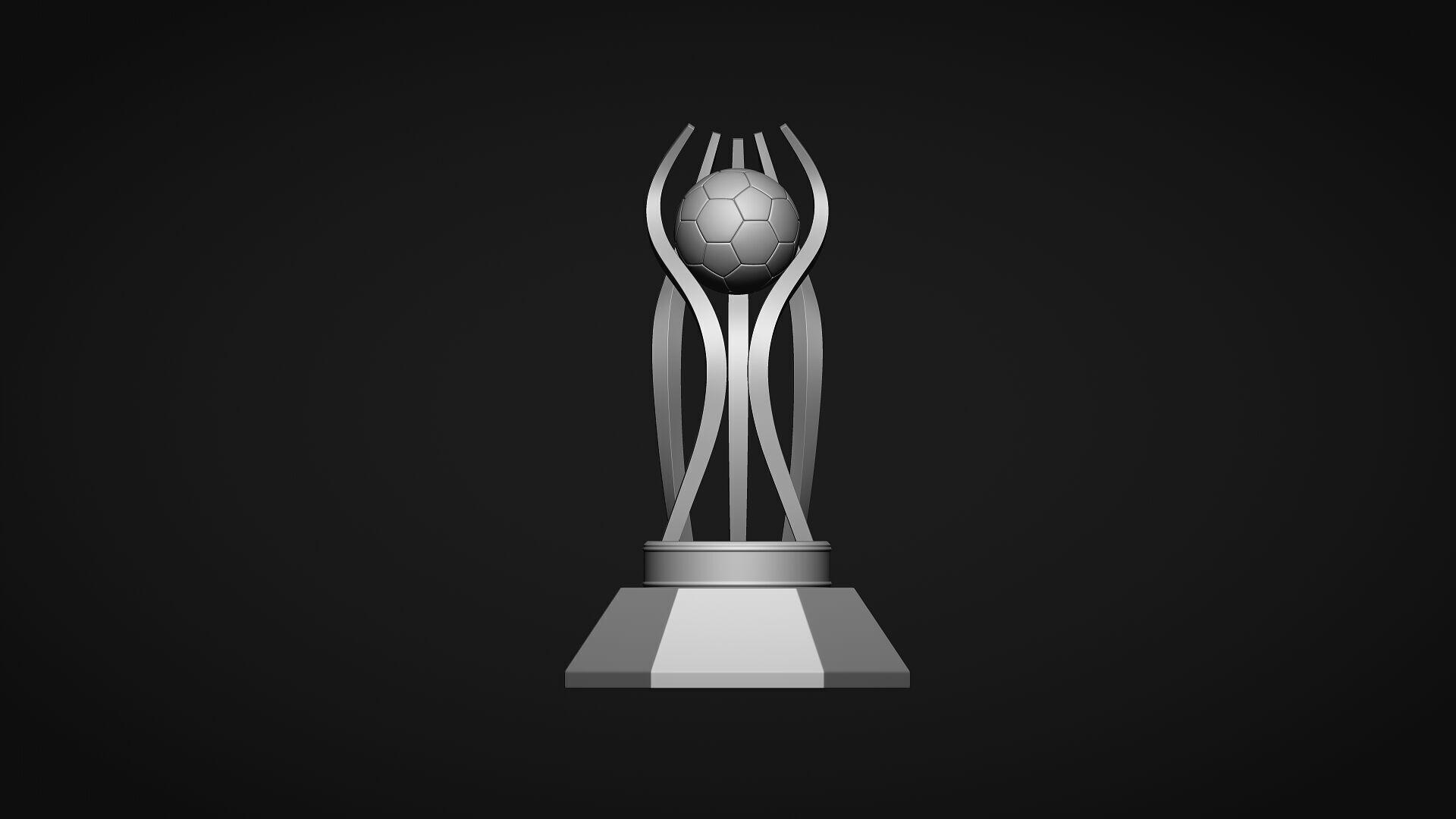 Handball Award Trophy 3D print model_2