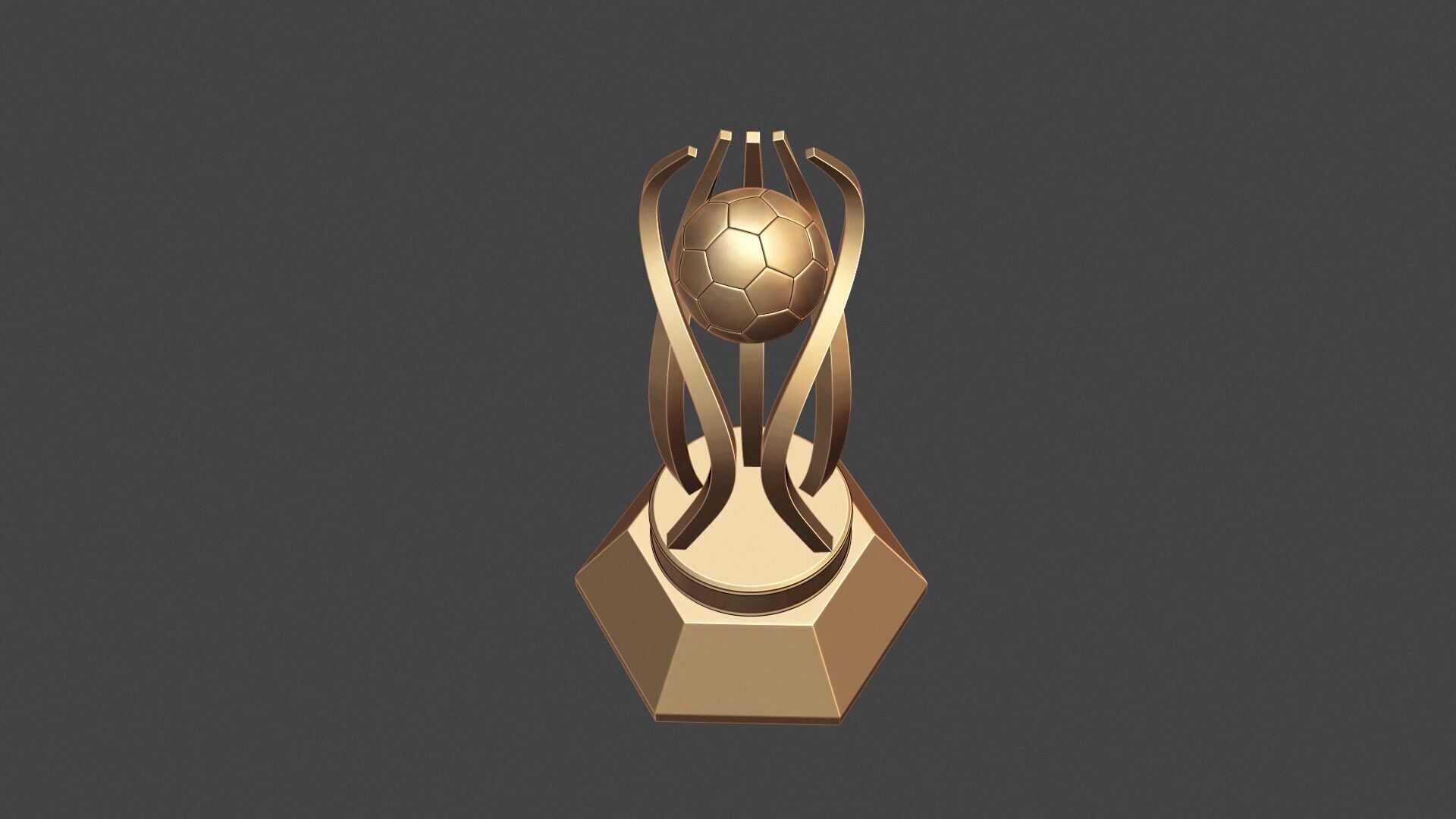 Handball Award Trophy 3D print model_8