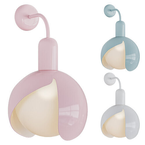 Periwinkle Wall Light by Circu 3D model