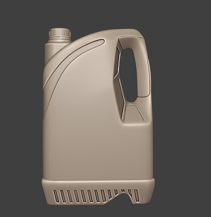 Engine Oil - Can 3D model_3