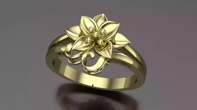 Rings flowers  FL47319 3D print model