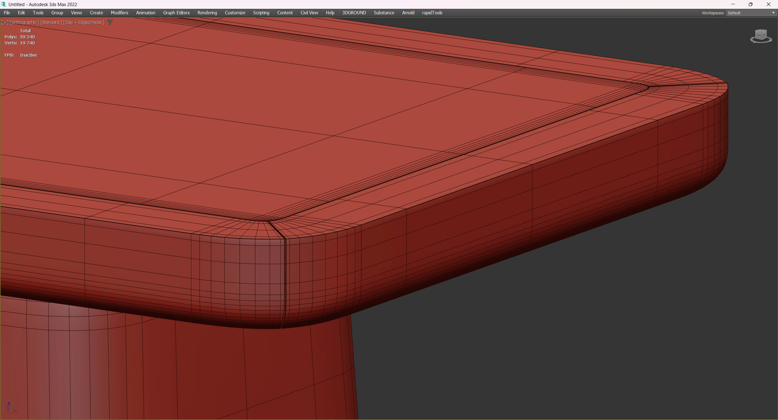 CENTER TABLE FRANK Low-poly 3D model_6