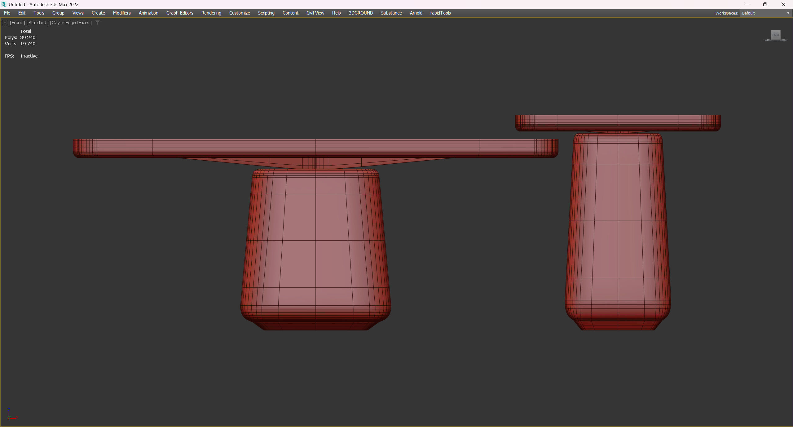 CENTER TABLE FRANK Low-poly 3D model_3
