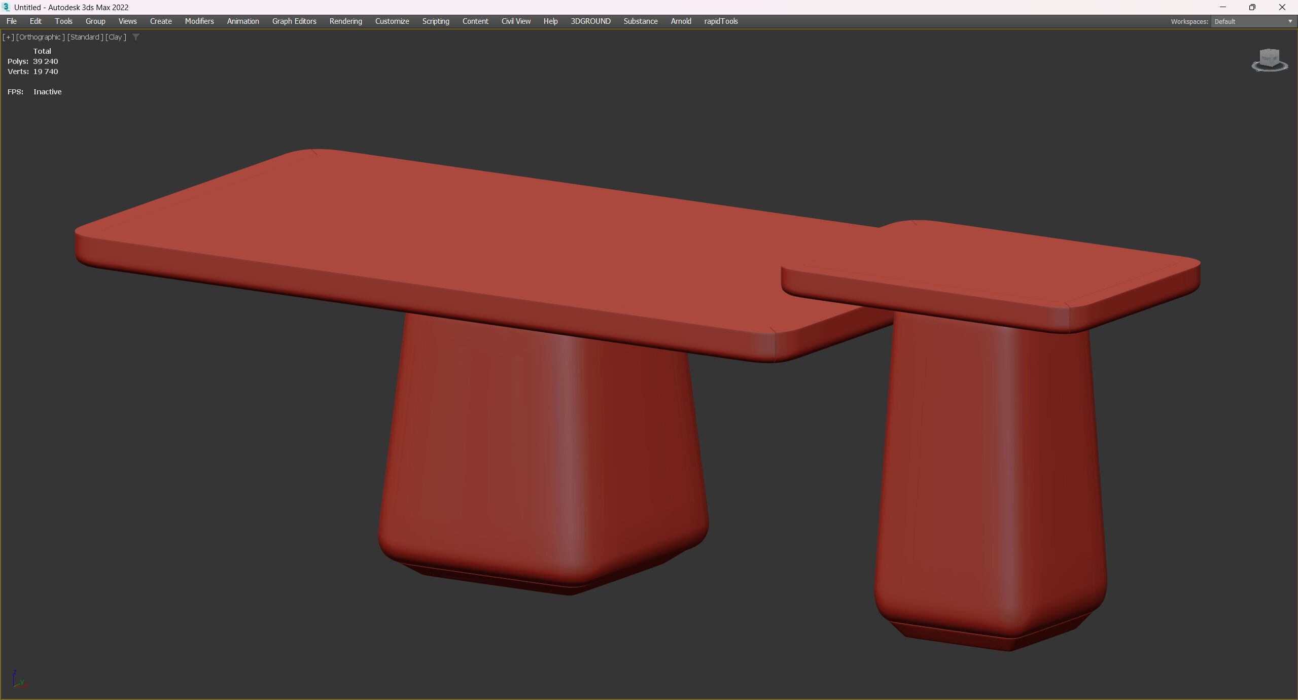 CENTER TABLE FRANK Low-poly 3D model_5