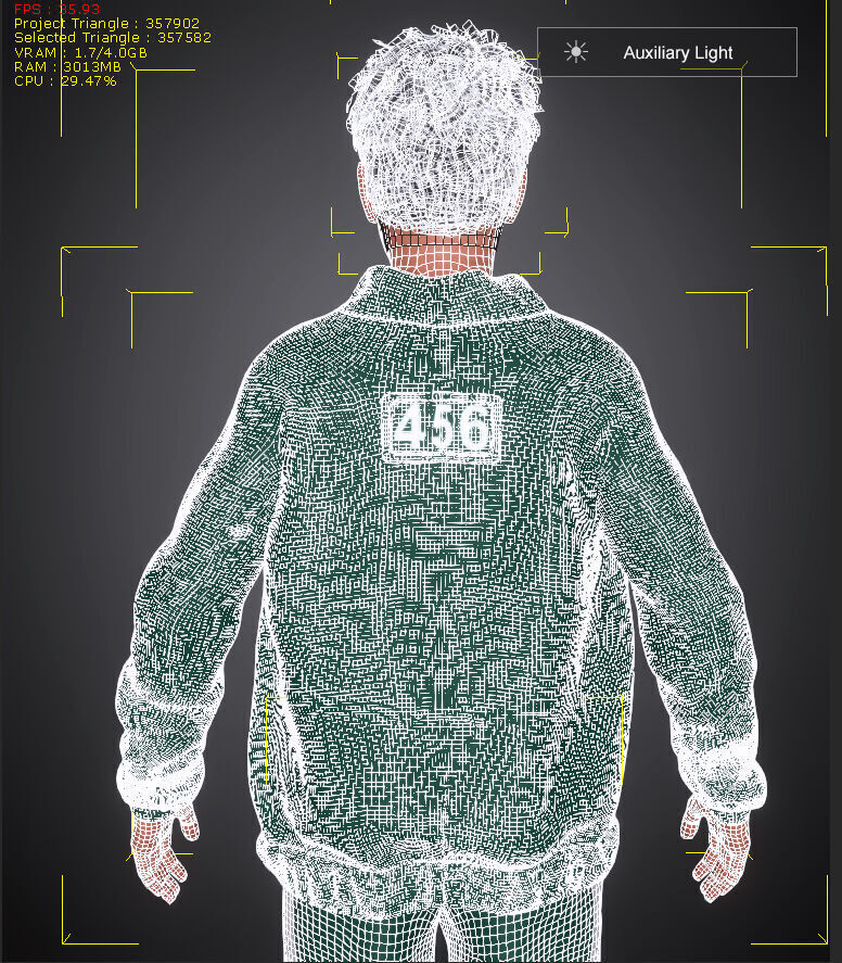 Realistic Lee Jung Jae Squid Game Season 2 Actor Super Model HD 3D model_11