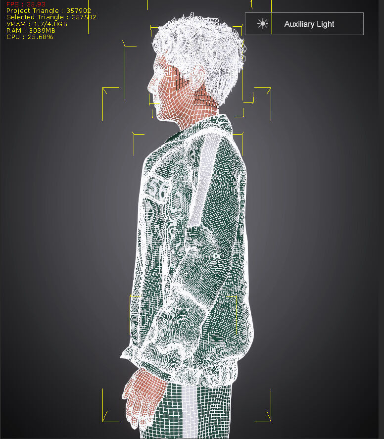 Realistic Lee Jung Jae Squid Game Season 2 Actor Super Model HD 3D model_10