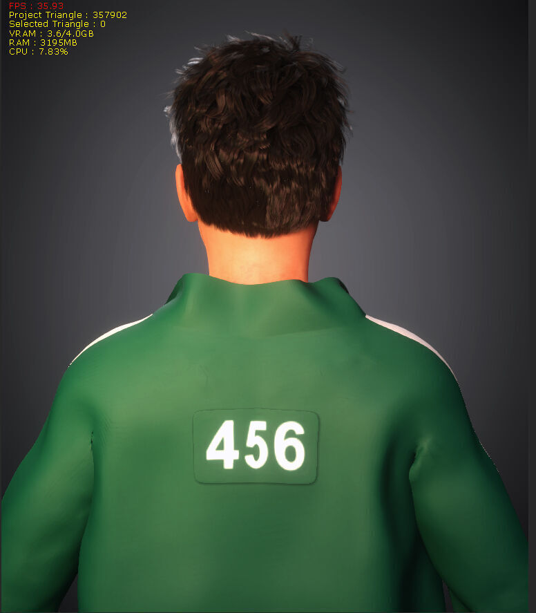 Realistic Lee Jung Jae Squid Game Season 2 Actor Super Model HD 3D model_3