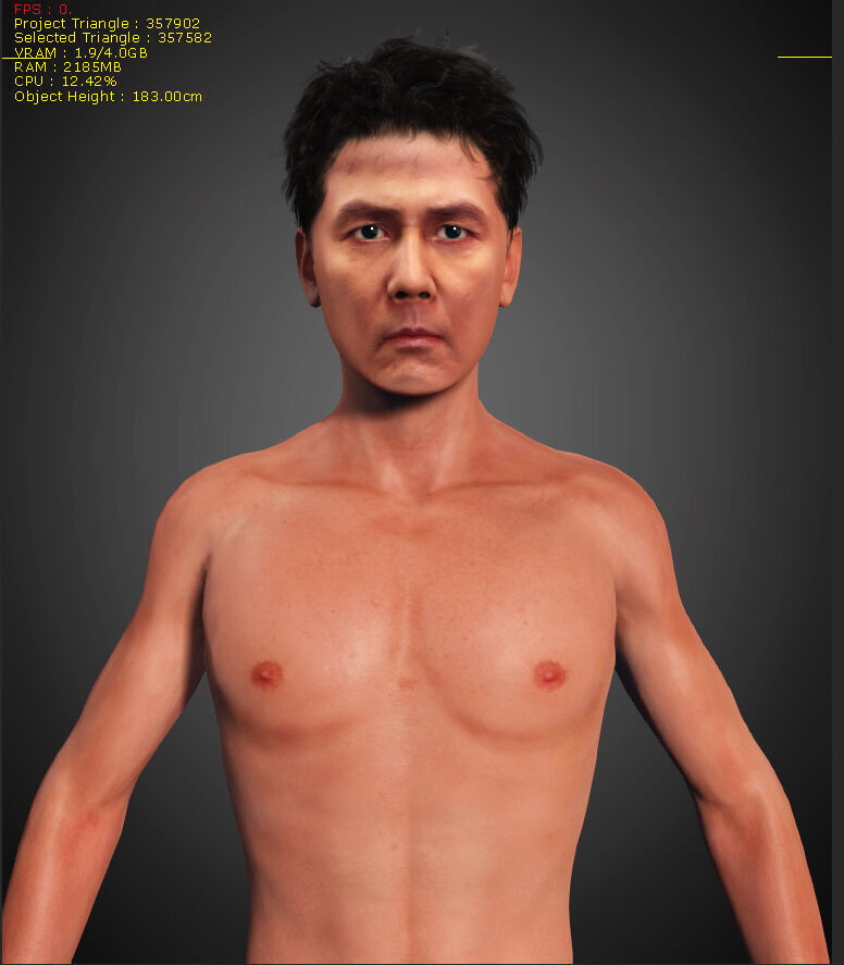 Realistic Lee Jung Jae Squid Game Season 2 Actor Super Model HD 3D model_12