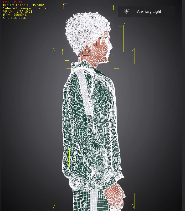 Realistic Lee Jung Jae Squid Game Season 2 Actor Super Model HD 3D model_9