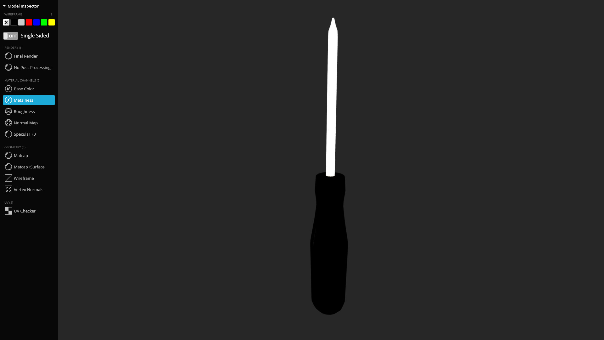 Cross Screwdriver 3D Model Game Ready Optimized Low-poly 3D model_4