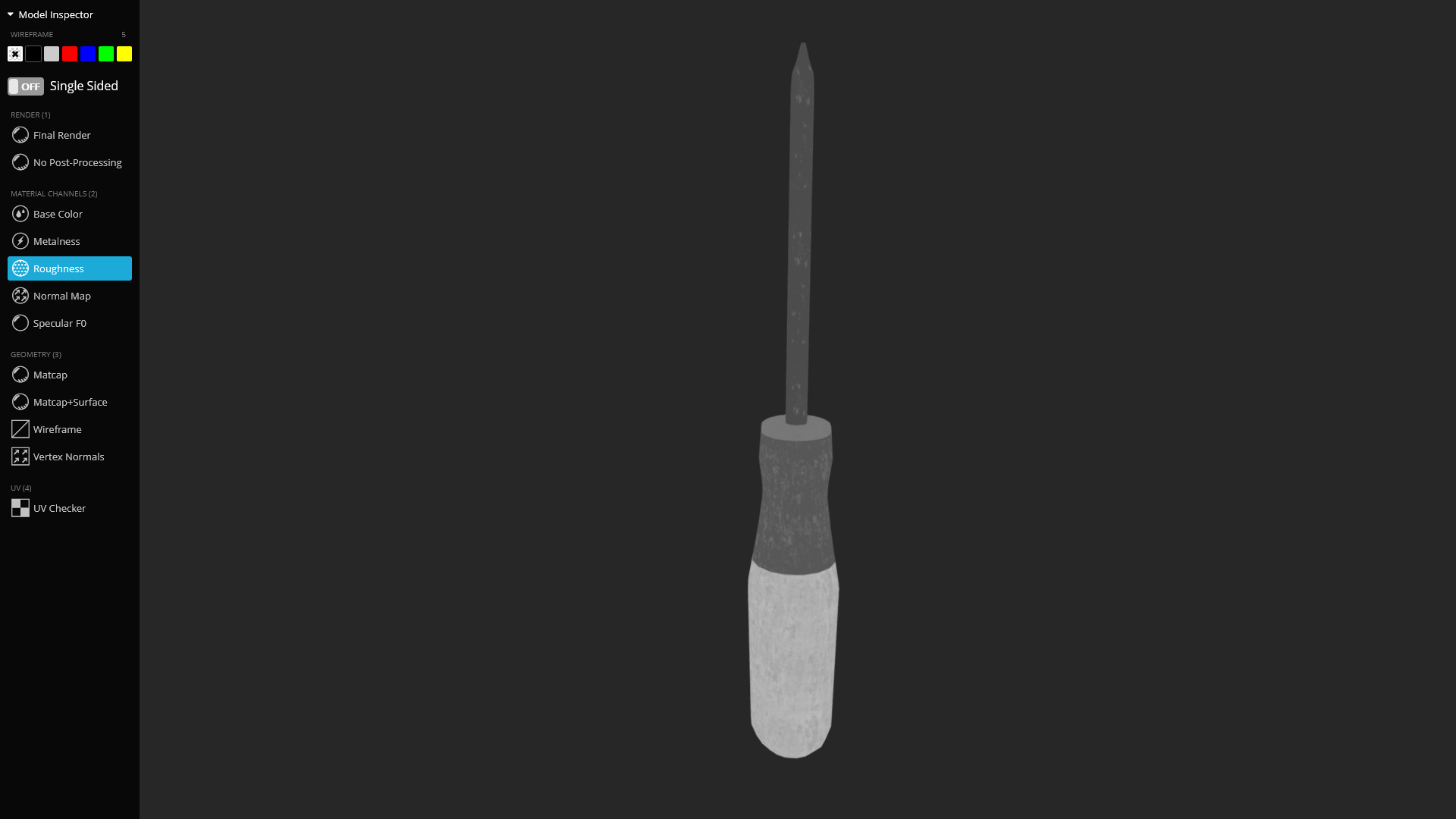 Cross Screwdriver 3D Model Game Ready Optimized Low-poly 3D model_5