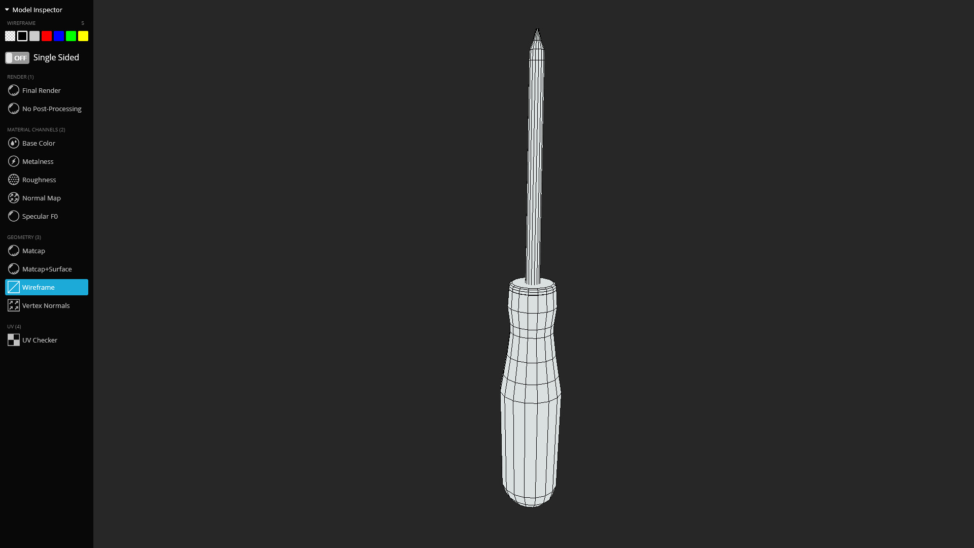 Cross Screwdriver 3D Model Game Ready Optimized Low-poly 3D model_9
