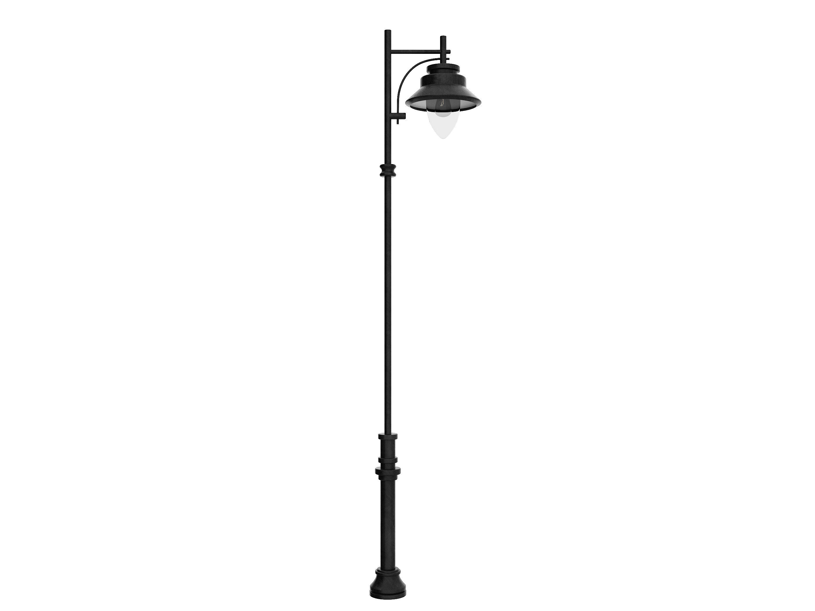 Street Lamp Low-poly 3D model_5