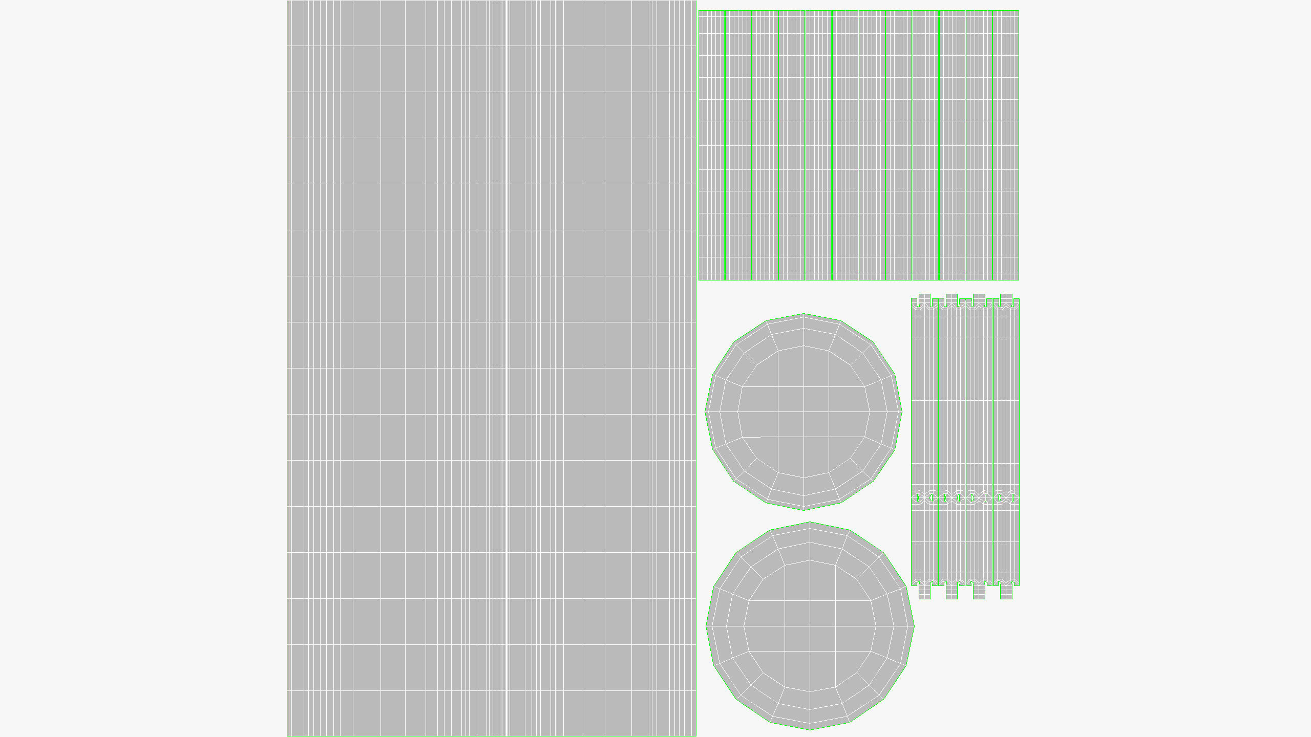 Pots Stand Ceramic Set Low-poly 3D model_12