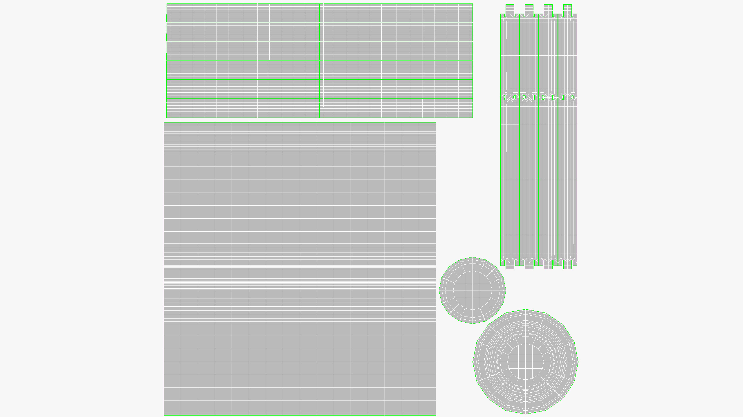 Pots Stand Ceramic Set Low-poly 3D model_11