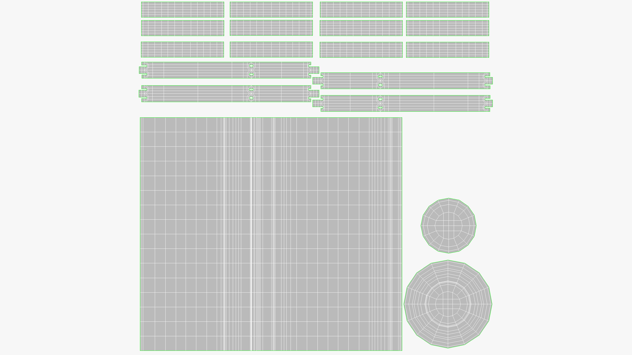 Pots Stand Ceramic Set Low-poly 3D model_10