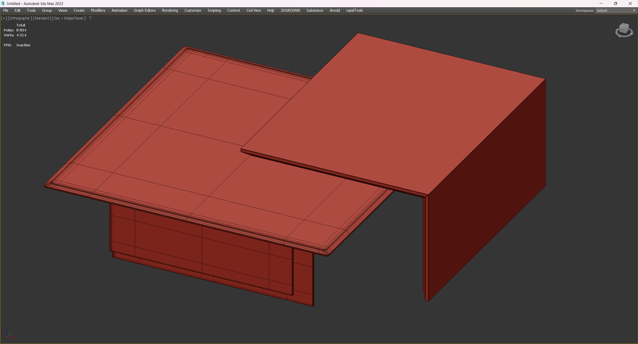 CENTER TABLE ROBERT Low-poly 3D model_4