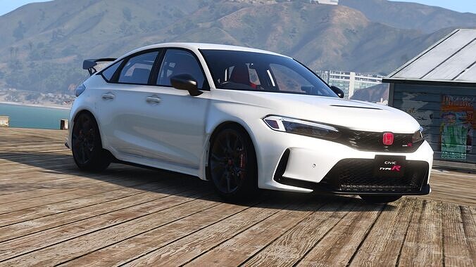 An actrative modified model of honda civivc Low-poly 3D model
