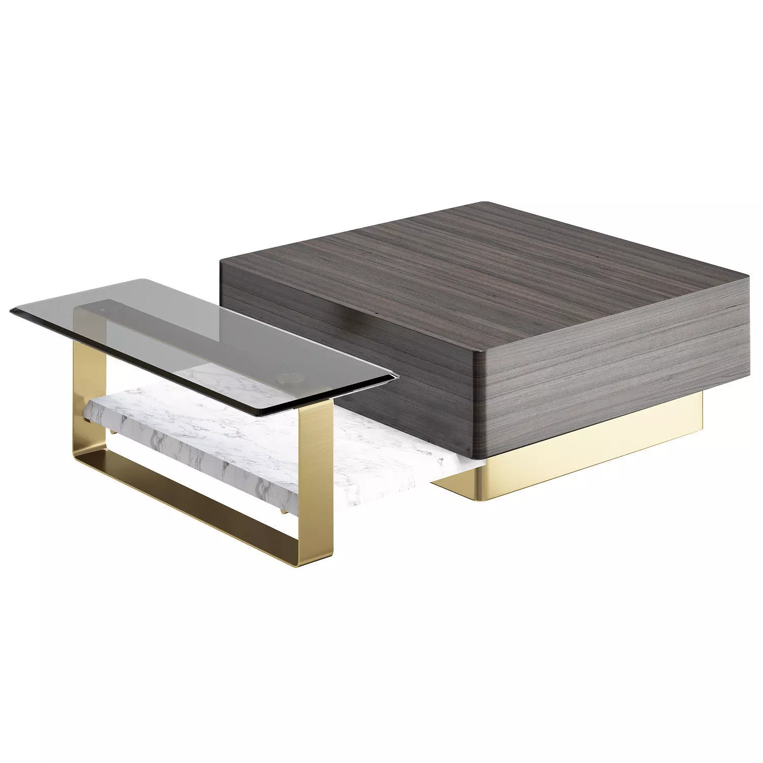 CENTER TABLE GEHRY Low-poly 3D model