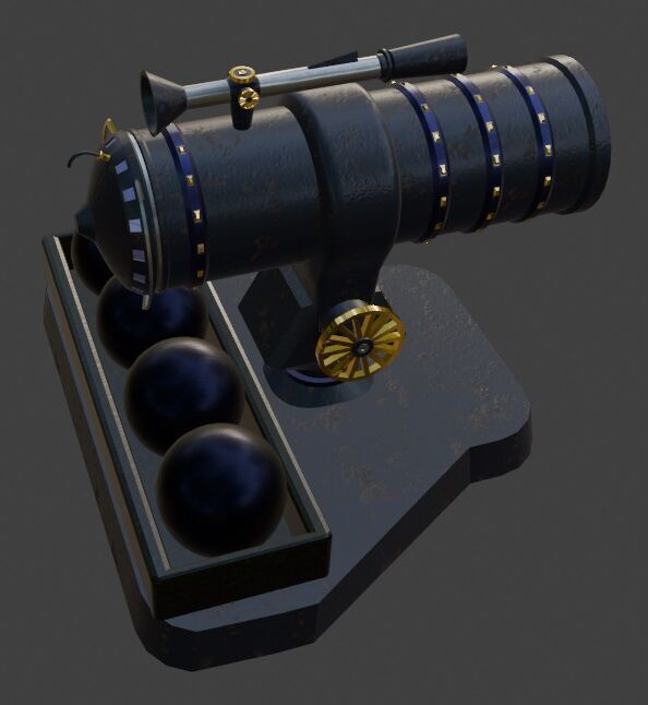 TD Tower 004 Low-poly 3D model_2