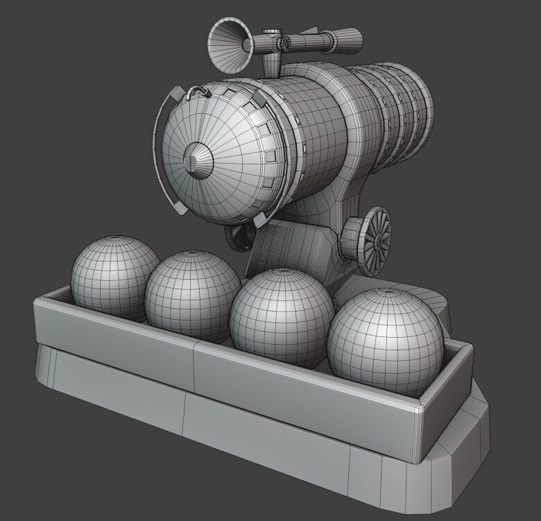 TD Tower 004 Low-poly 3D model_6