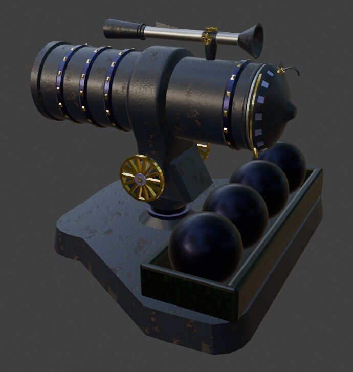 TD Tower 004 Low-poly 3D model_1