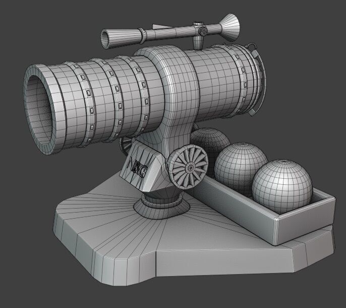 TD Tower 004 Low-poly 3D model_5