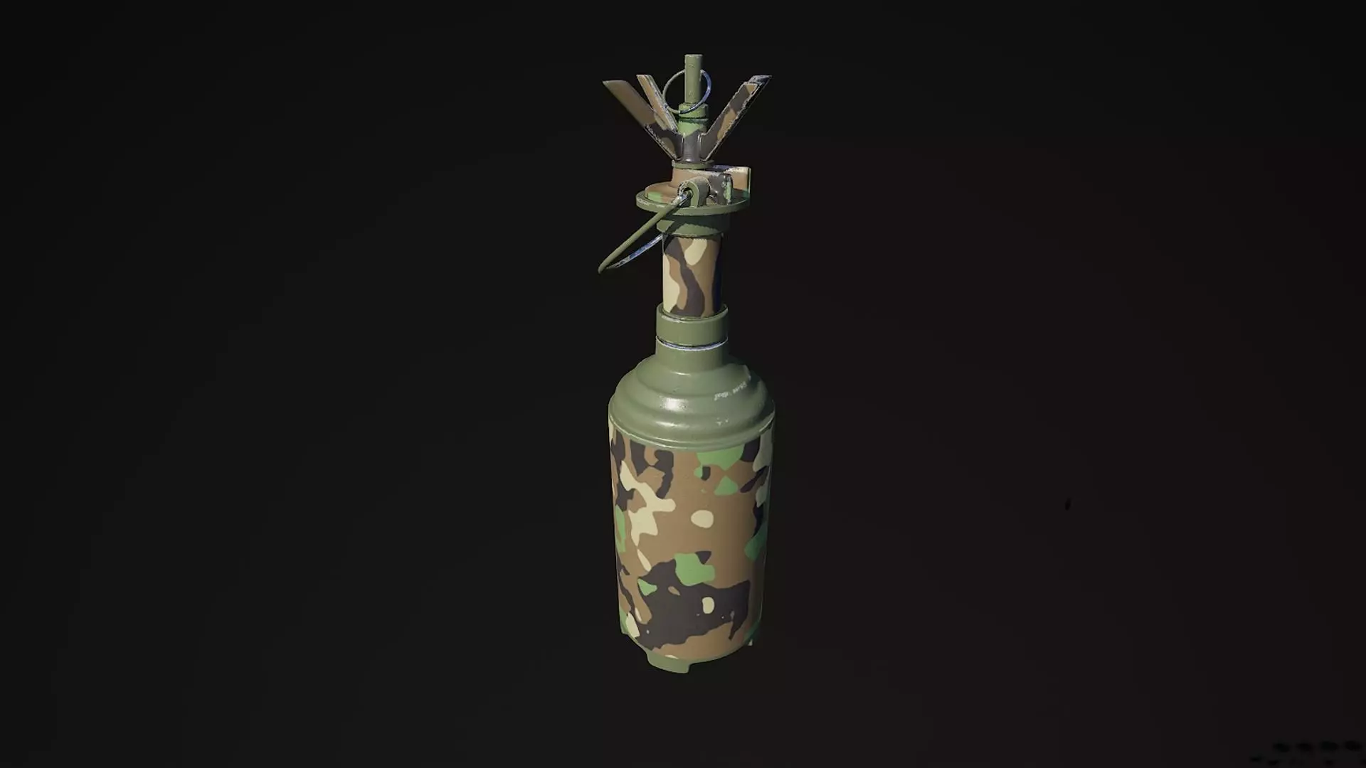 PROM1 explosive mine woodland color 3D model_0