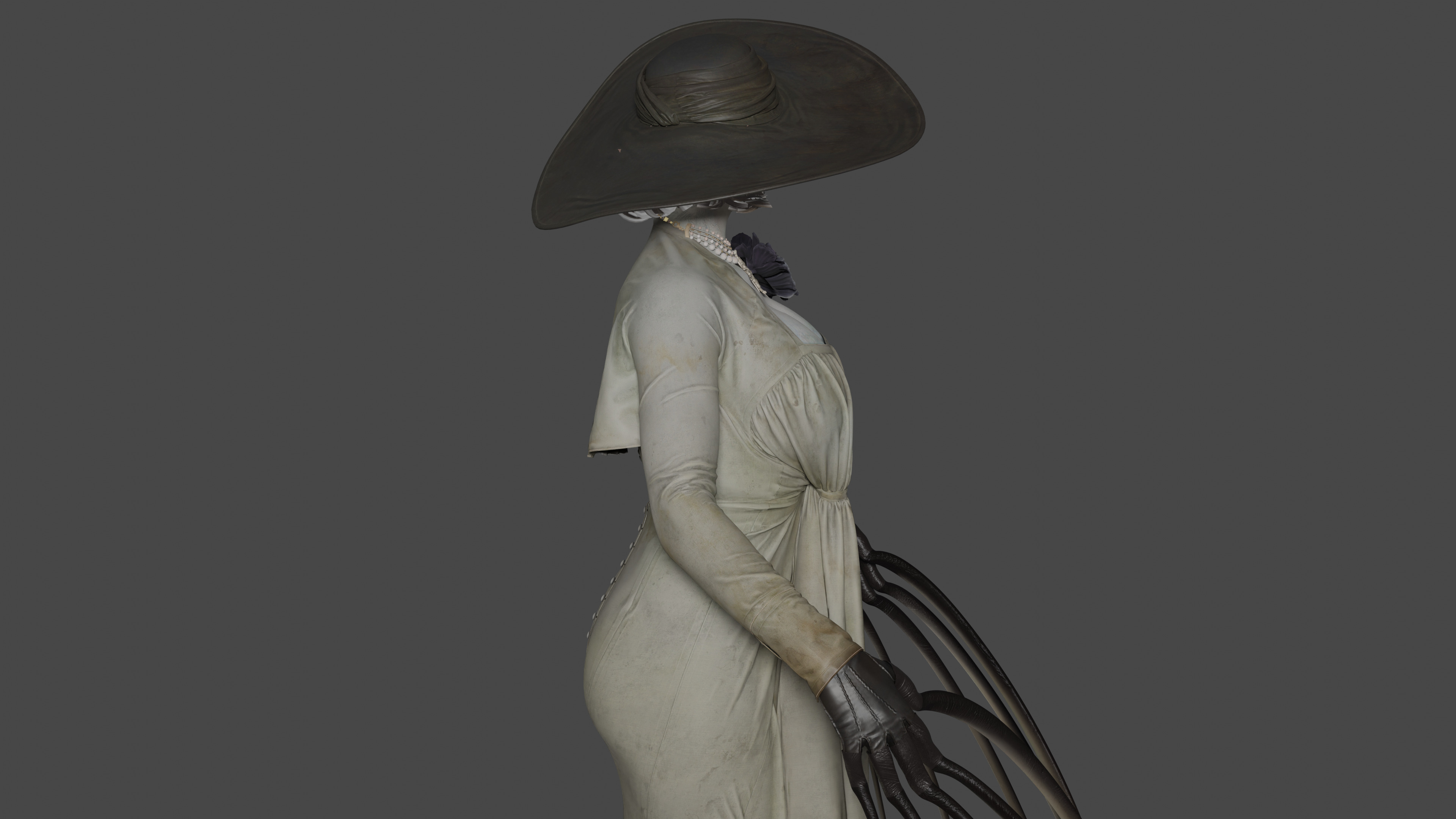 Alcina Dimitrescu Low-poly 3D model_3