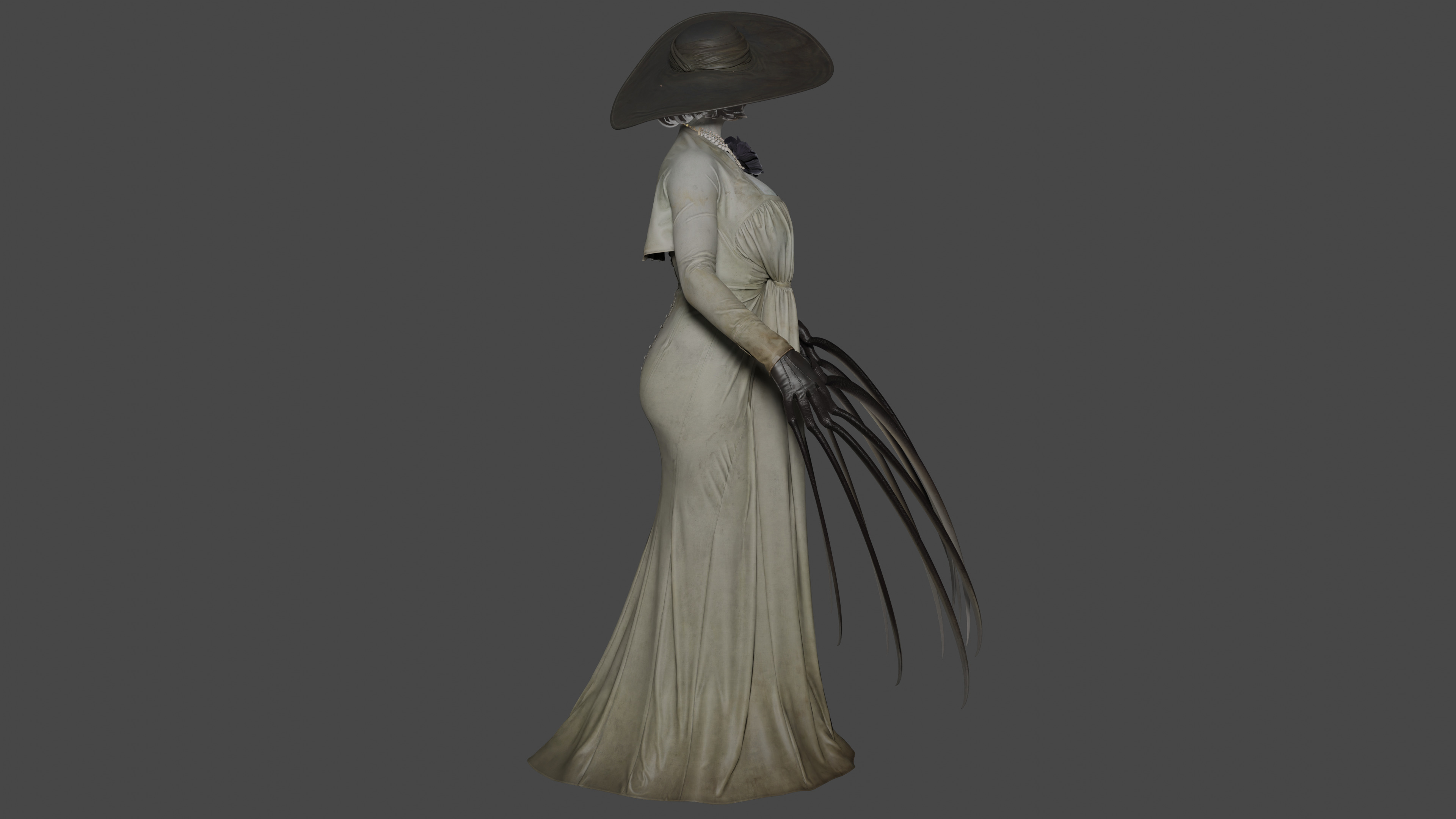 Alcina Dimitrescu Low-poly 3D model_4