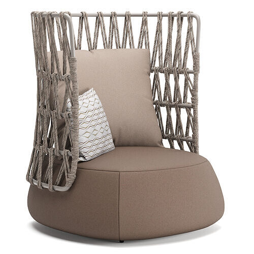 Fat Sofa Outdoor Armchair v2 3D model