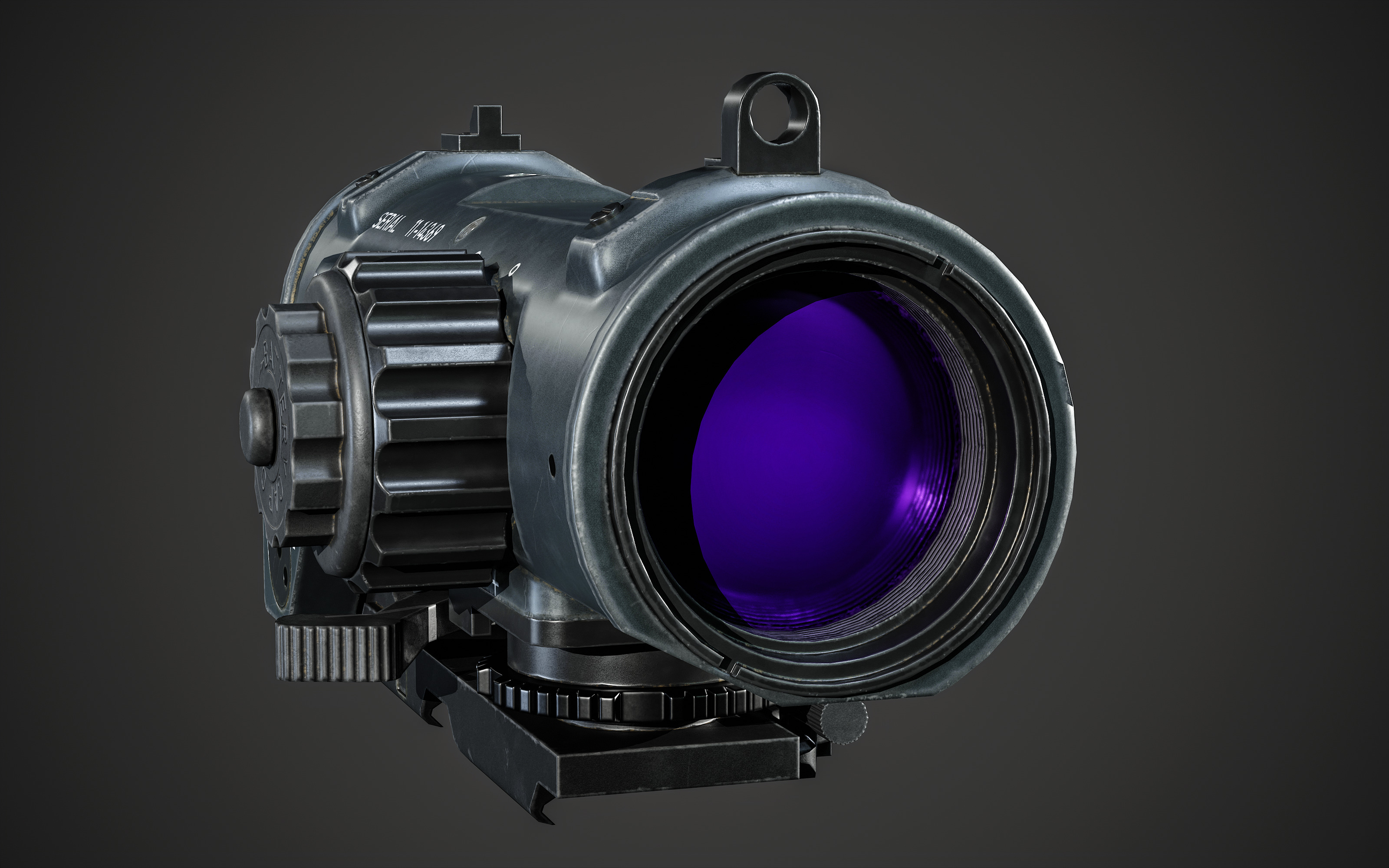 Elcan Specter DR 1x 4x Low-poly 3D model_4