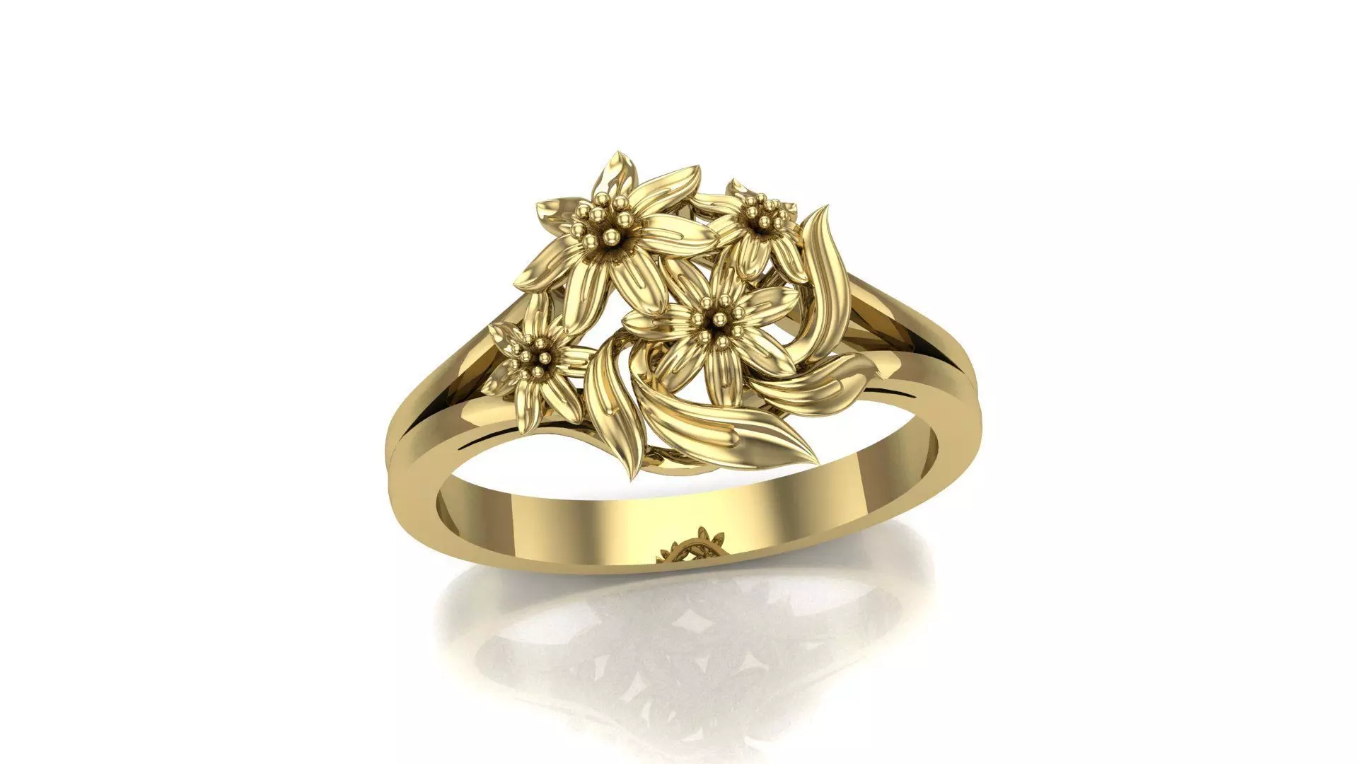 Rings flowers FL47321 3D print model