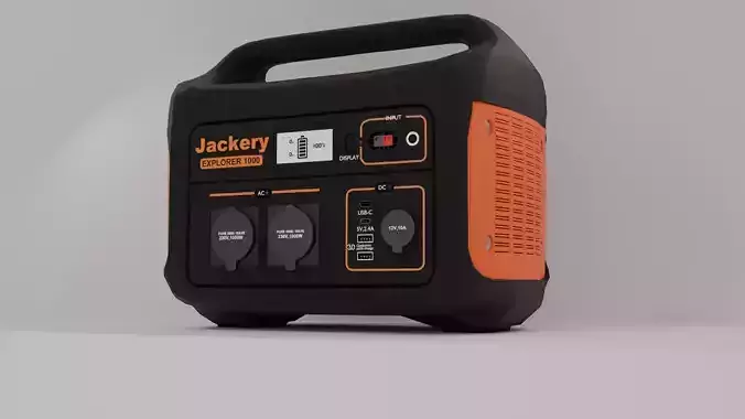 3D model of a portable power station