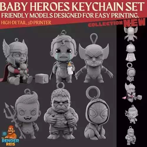 Cute Superhero Babies Collection