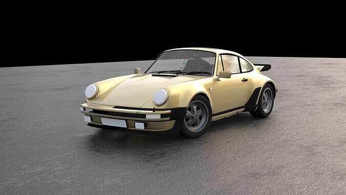 High-Quality Classic Porsche 911 Turbo 3D Model Free 3D model