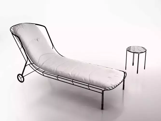 Tidal Sunlounge by Tait 3D model