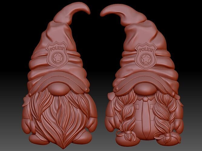 Police Gnomes 3D print model