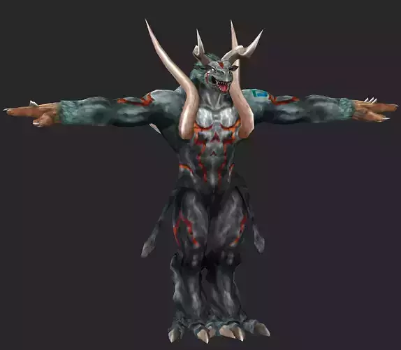 Uranus  Beast Low-poly 3D model