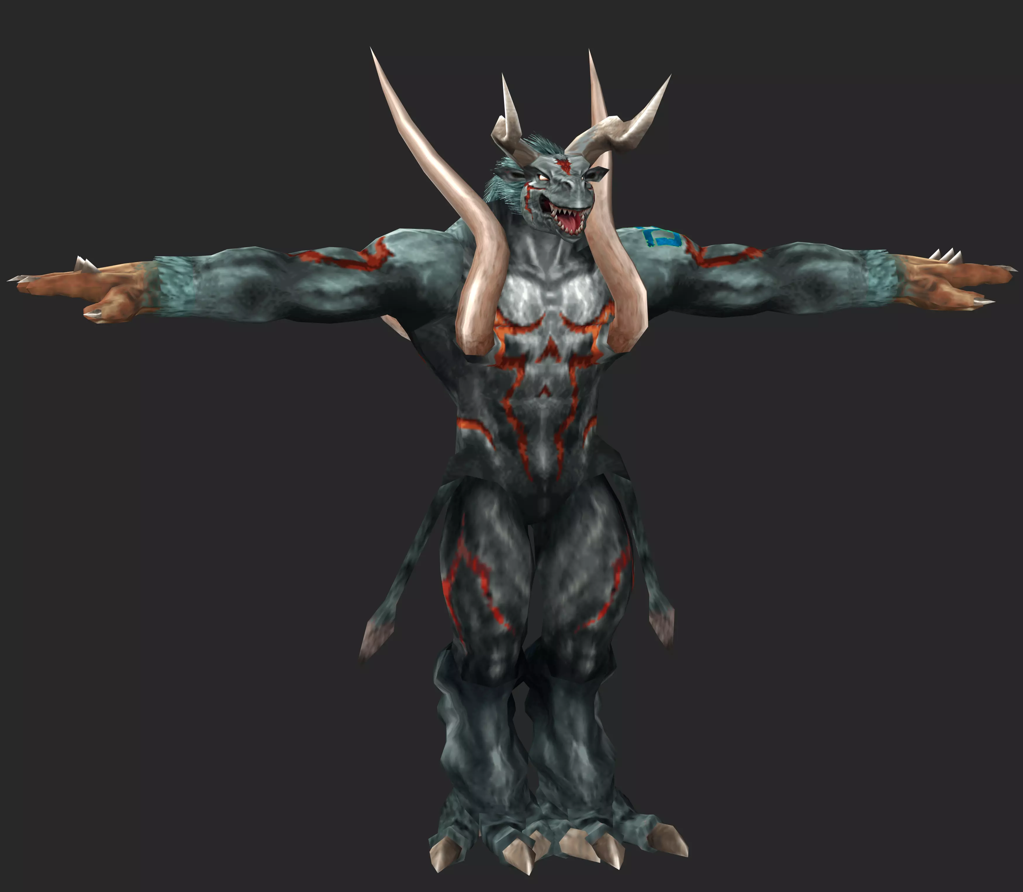 Uranus  Beast Low-poly 3D model_0