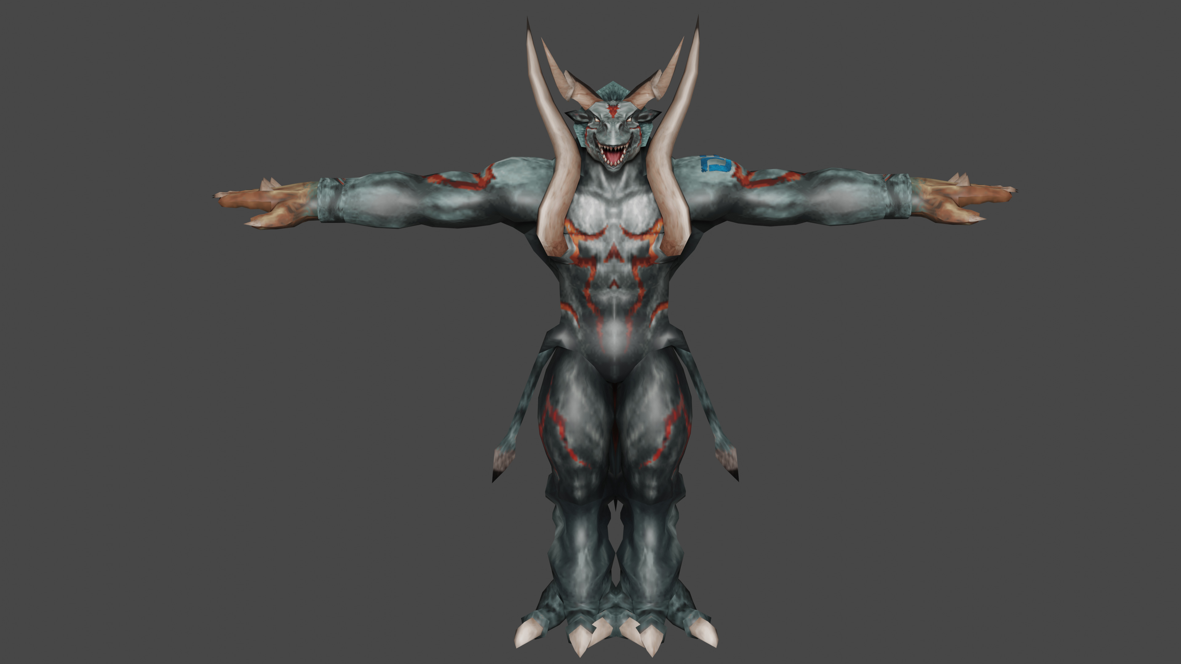 Uranus  Beast Low-poly 3D model_2