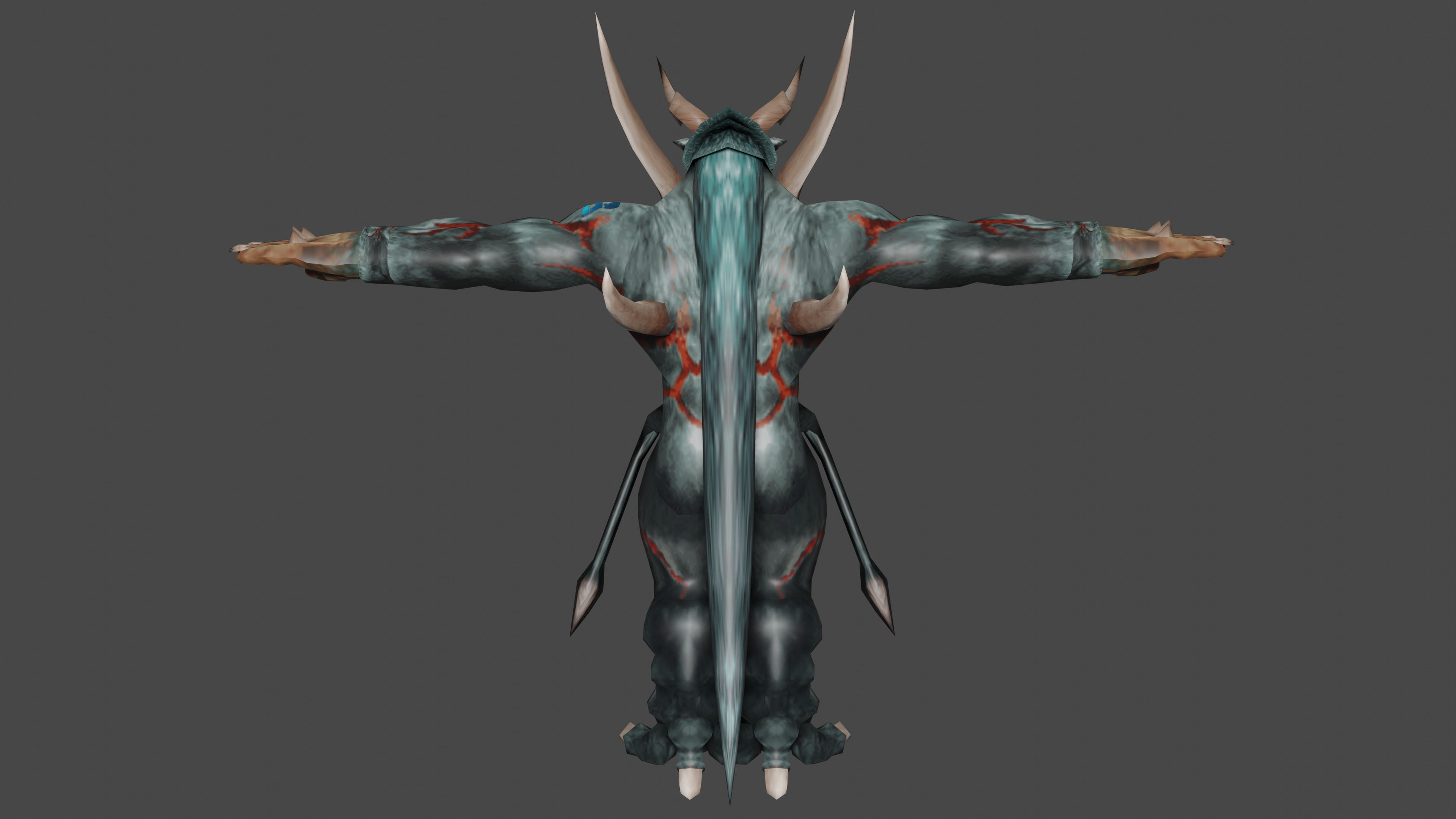 Uranus  Beast Low-poly 3D model_4