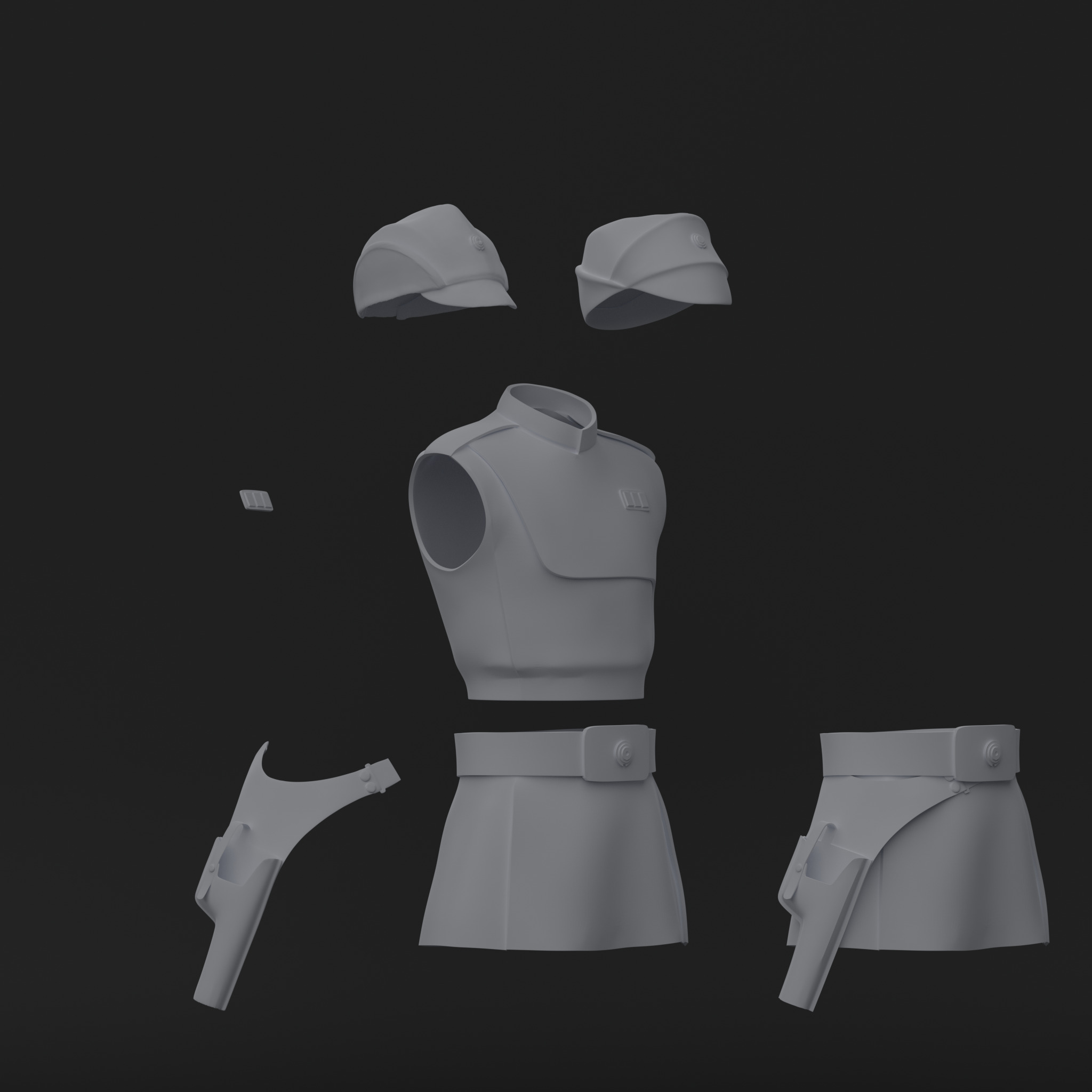Clone Officer Kit - One12 - STL files 3D print model_1