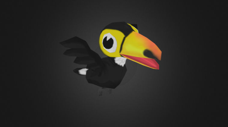Low Poly Toon Birds Package  Low-poly 3D model_27