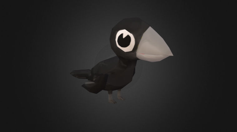 Low Poly Toon Birds Package  Low-poly 3D model_13