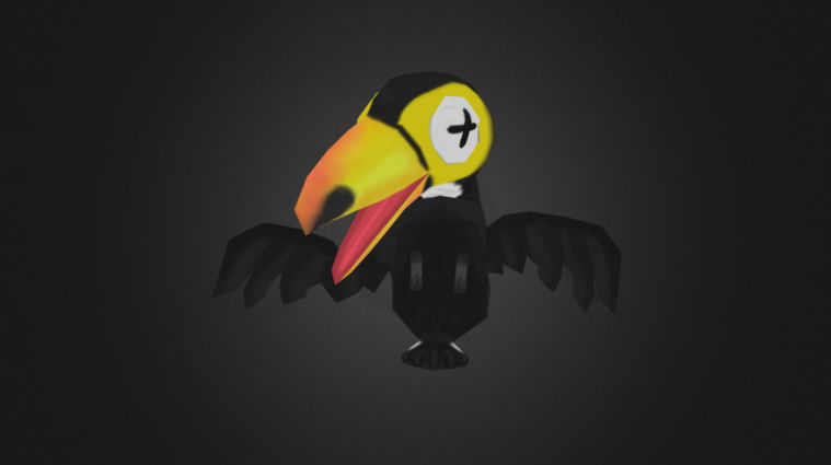 Low Poly Toon Birds Package  Low-poly 3D model_23