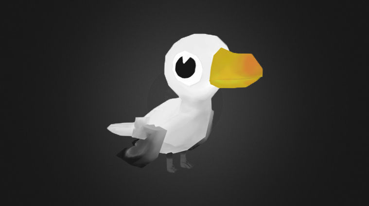 Low Poly Toon Birds Package  Low-poly 3D model_15
