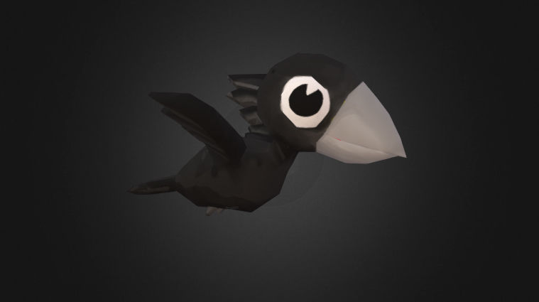 Low Poly Toon Birds Package  Low-poly 3D model_25